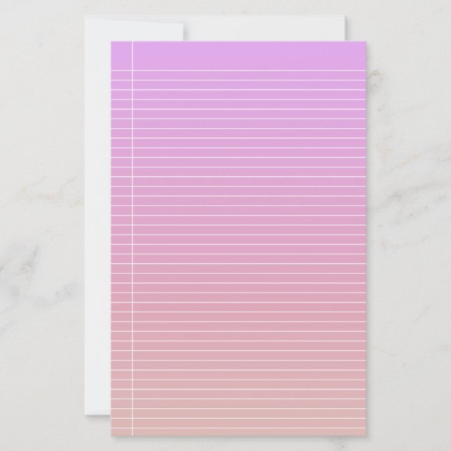 Papel de Carta de Gradação Colorida (Frente)
