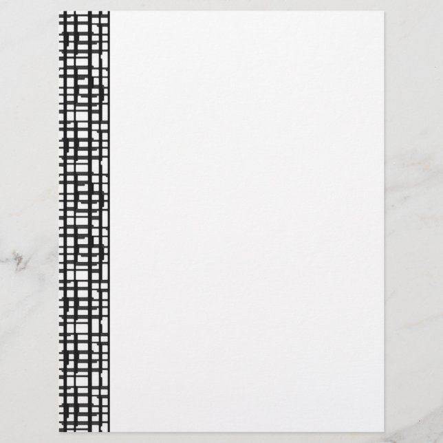 Papel de carta de Grelha Óptica abstrato (Frente)