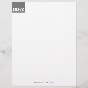 Papel de carta de início clássico