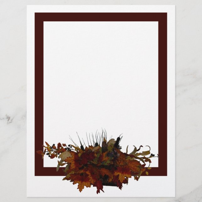 Papel de Carta de outono (Frente)