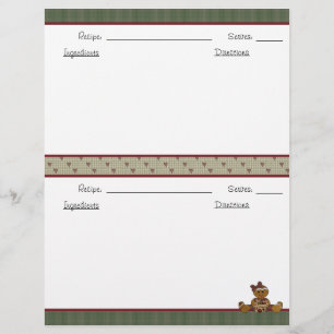 Papel de Carta de Receita II