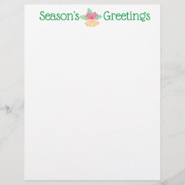 Papel de carta do Natal de Bels de tinir por Sue