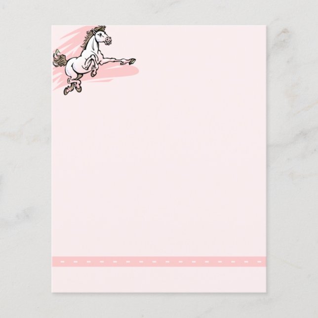 Papel de Carta dos Cavalos (Frente)