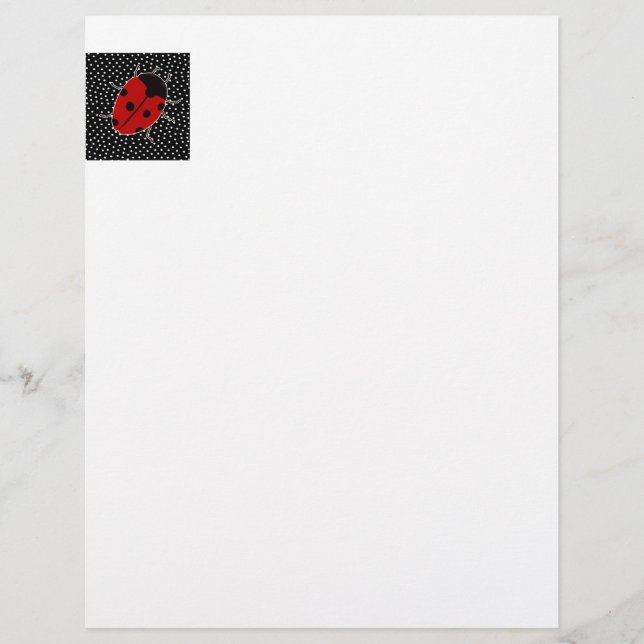 Papel de carta Dot Ladybug (Frente)