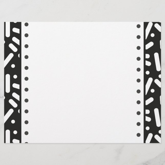 Papel de carta e presentes de Natal na neve (Frente)