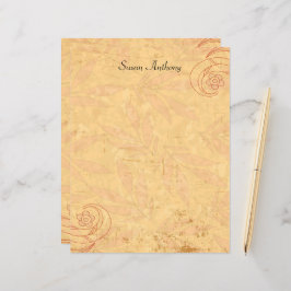 Papel de carta Floral Abstrato namorados com  Dist