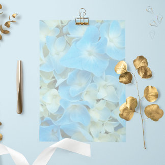 Papel de Carta Floral de Hydrangea