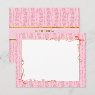 Papel de Carta Floral Rosa   Bloco de Notas de Pap