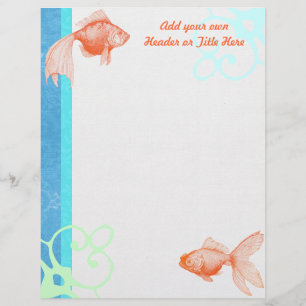 Papel de Carta Goldfish