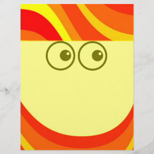 Papel de Carta Laranja Vermelho e Amarelo