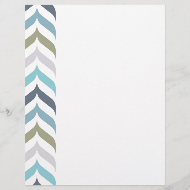 Papel de carta Letterhead de Design de Assinatura (Frente)