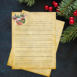 Papel de carta natais vintages