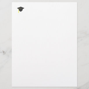 Papel de Carta ou Cabeça-de-boné de formatura
