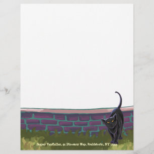 Papel de Carta para Gatos Negros