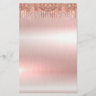 Papel de carta para vazio ouro Elegante de 5,5" x 