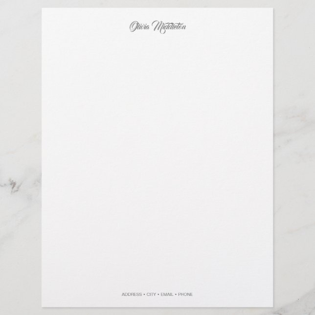 Papel de Carta Personalizado Elegante (Frente)