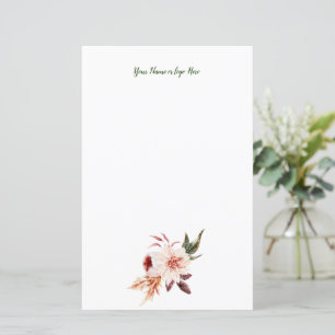 Papel de Carta Personalizado Floral