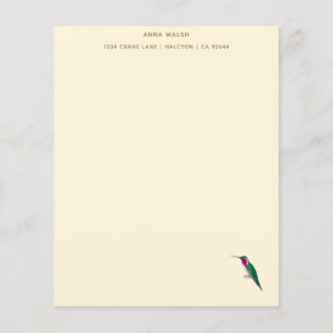 Papel de Carta Personalizado Lúcifer Hummingbird