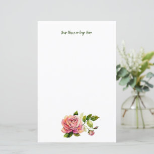 Papel de Carta Personalizado rosa