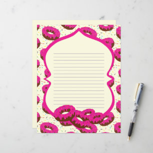 Papel de carta revestido com Rosquinha