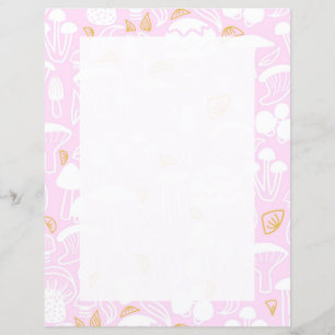 Papel de Carta Rosa-Mushroom