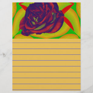 Papel de carta rosa vermelha
