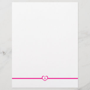 Papel De Carta Simplesmente Elegante - Rosa