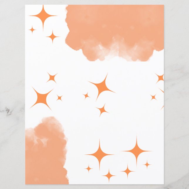 Papel de carta Sonic Laranja (Frente)