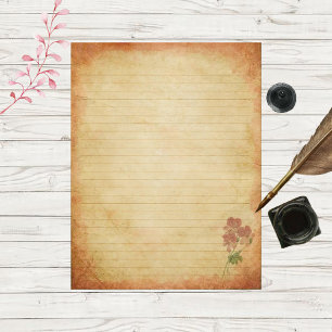 Papel de Carta Vinculado à Vintage