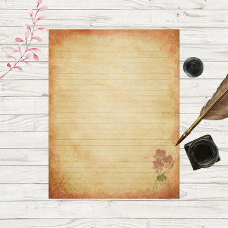 Papel de Carta Vinculado à Vintage