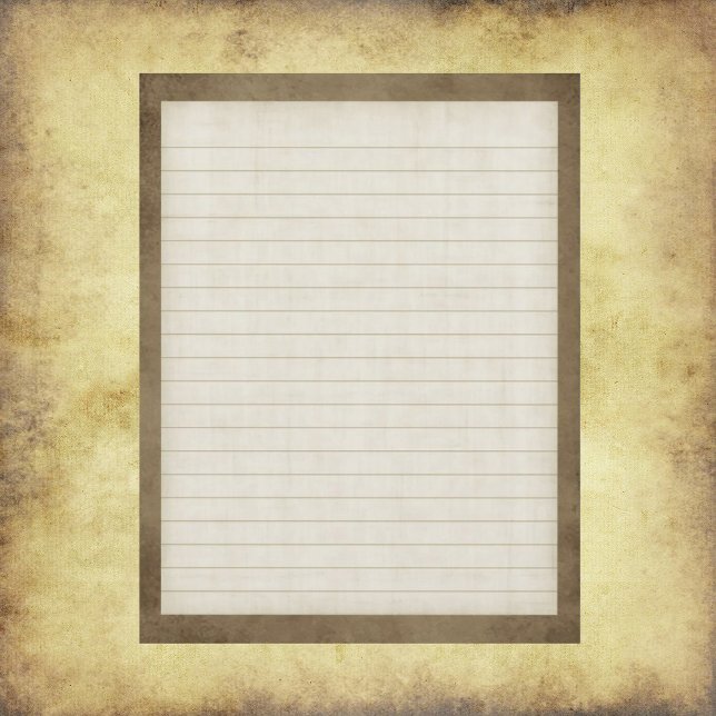 Papel de Carta Vinculado com Borda Marrom (Criador carregado)