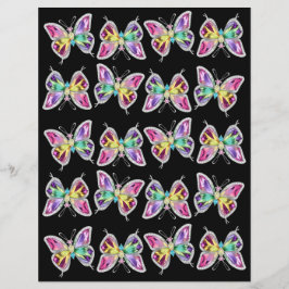 Papel de cárter do Rainbow Crystal Butterfly