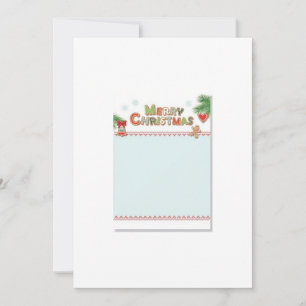 Papel de convite de papelaria de Natal