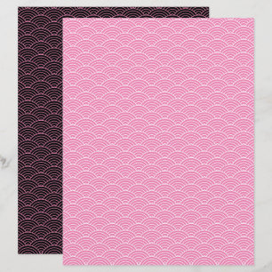 Papel de cópia de segurança preto-e-rosa moderno