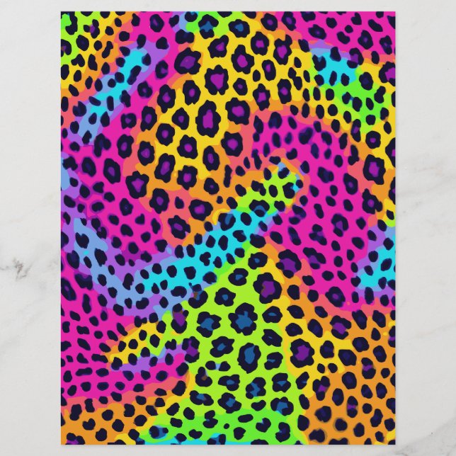 Papel de cópia impressa neto-leopardo (Frente)