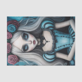 Papel de Decoupage Alice Escuro