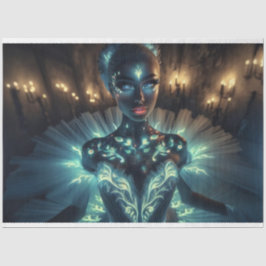 Papel de Decoupage Ballerina brilhante surreal