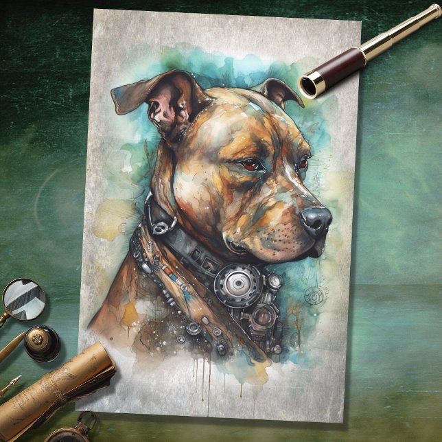 Papel de Decoupage Bull Steampunk (Criador carregado)