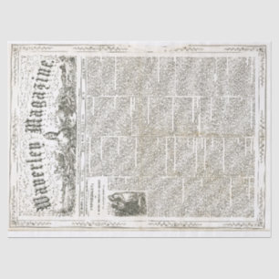 Papel de Decoupage das coisas efêmeras do vintage