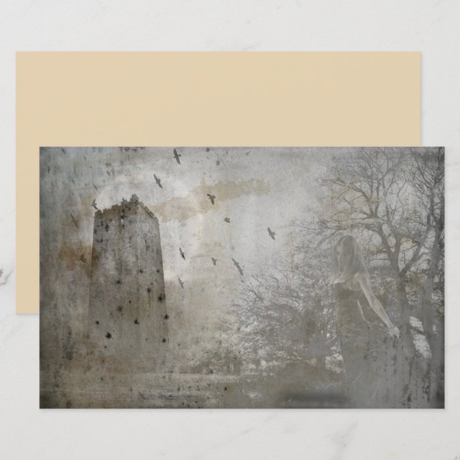 Papel de decoupage de álbum de recortes de castelo (Frente/Verso)