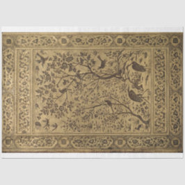 Papel de Decoupage de Pássaros e Florestas