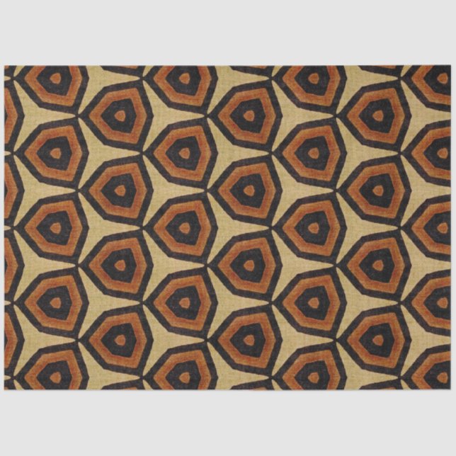 Papel de Decoupage de Têxteis Africano (Frente )