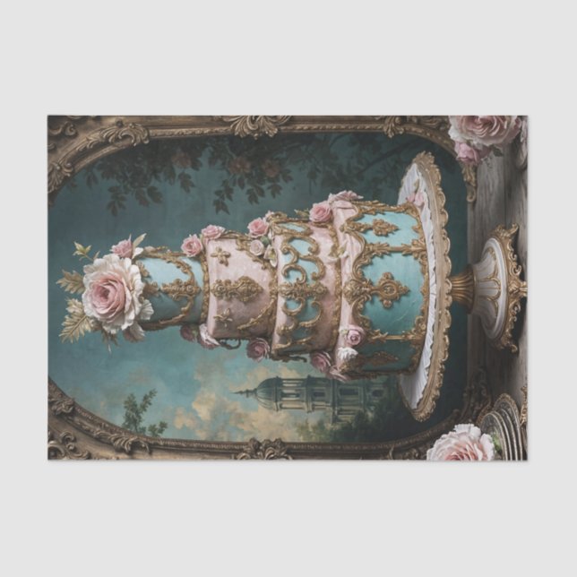 Papel de Decoupage do Bolo 5 em Escala Parisiense  (Frente )