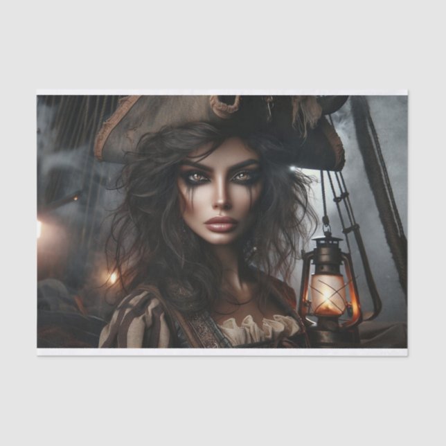 Papel de Decoupage do Capitão, Pirata Gajante e ou (Frente )