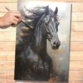 Papel de Decoupage do Cavalo Selvagem 8