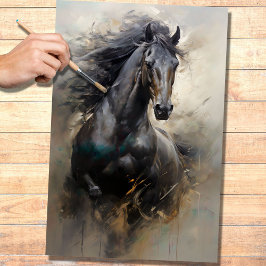 Papel de Decoupage do Cavalo Selvagem 9