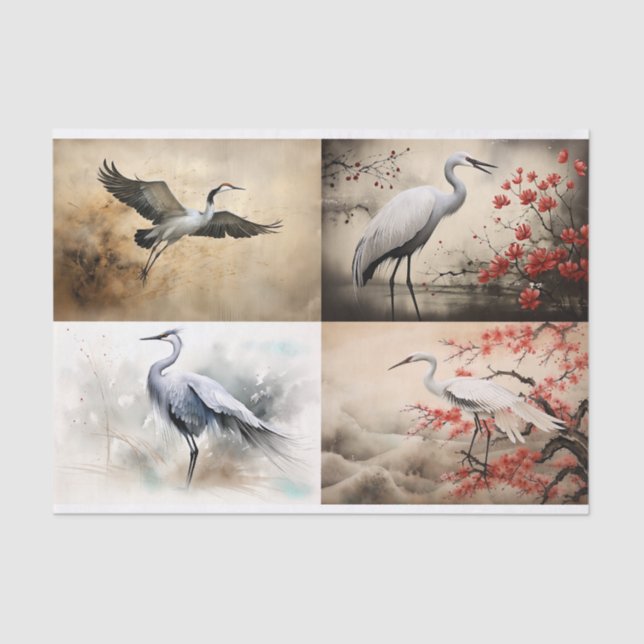 Papel de Decoupage do Coletor de Crane 2 Japonês (Frente )