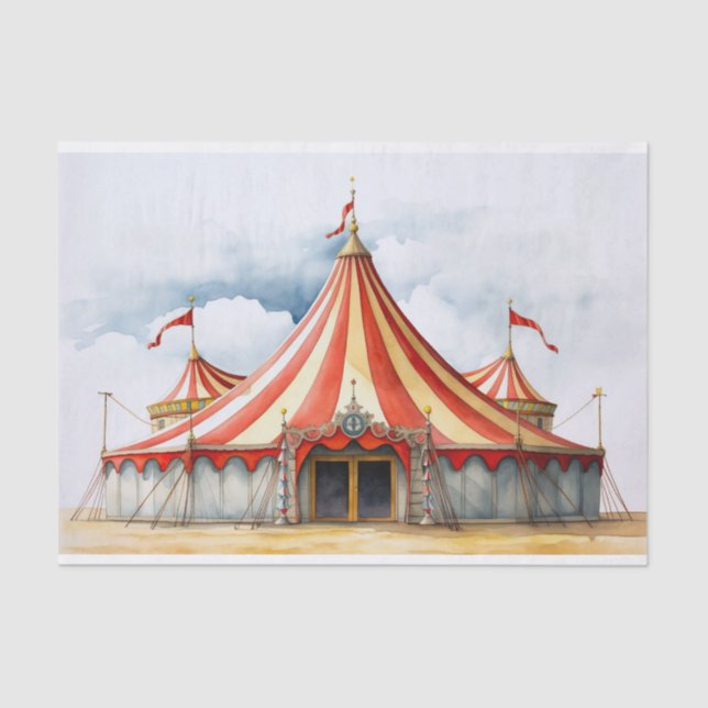 Papel de Decoupage do Grande Circus 2 (Frente )