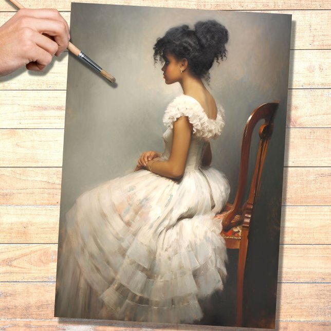 Papel de Decoupage La Fille 3 (Criador carregado)