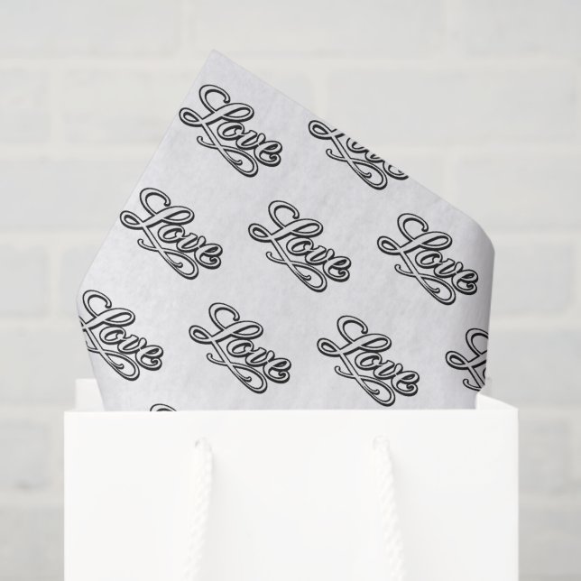 Papel de Decoupage para Artes Elegante Amor (Sacola de presentes)